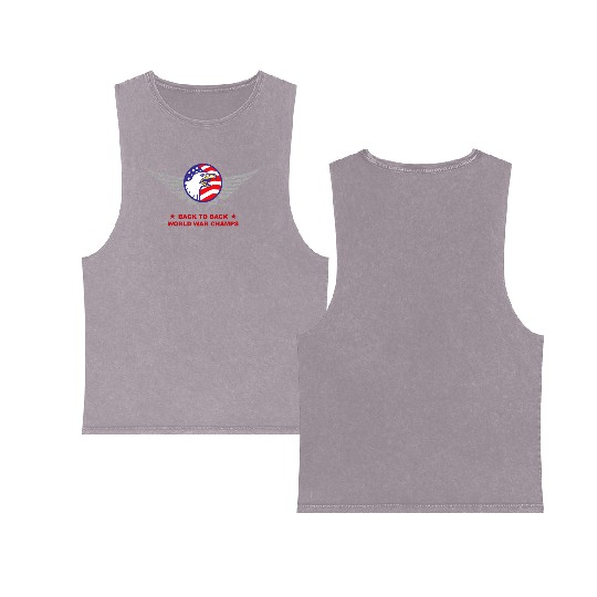 Back to Back B2B World War Double Sided Mineral Wash Tank Tops