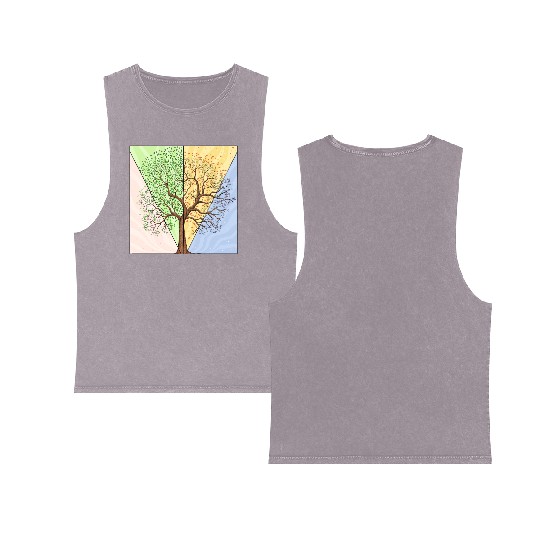 Four Seasons Trees Double Sided Mineral Wash Tank Tops