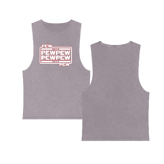 Pew Pew Pew Double Sided Mineral Wash Tank Tops