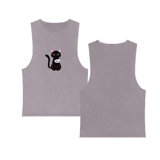 I Vomited Funny Cat American Election Voting Double Sided Mineral Wash Tank Tops