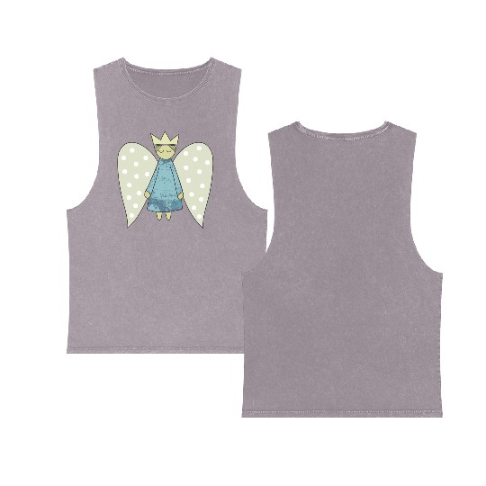 The Flight of the Christmas Angel Double Sided Mineral Wash Tank Tops
