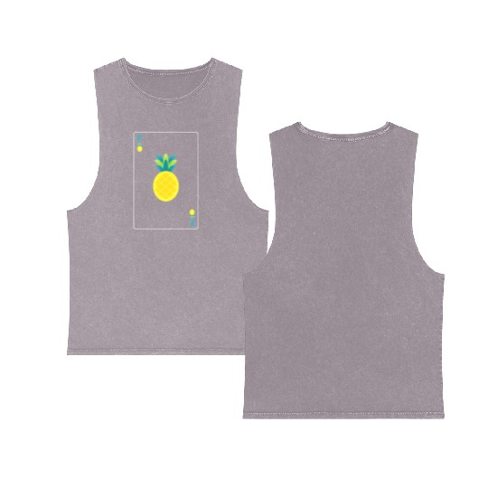 Open Faced Chinese Poker Pineapple Double Sided Mineral Wash Tank Tops