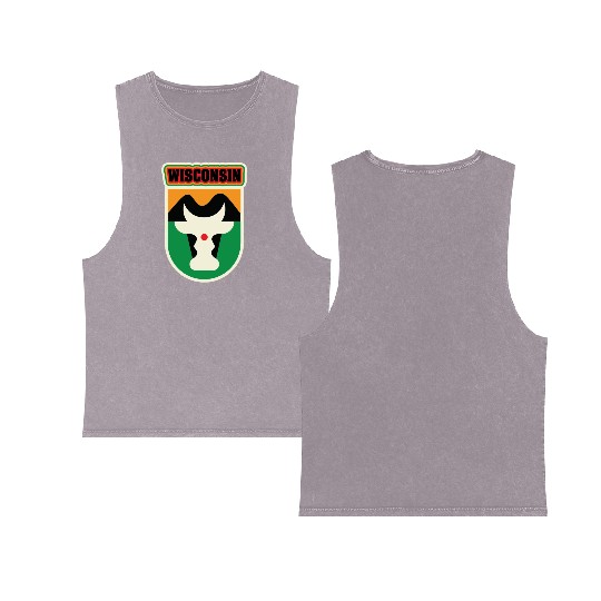 US States WISCONSIN Double Sided Mineral Wash Tank Tops