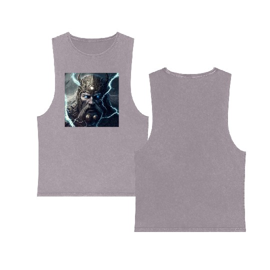 Portrait of Thor Double Sided Mineral Wash Tank Tops