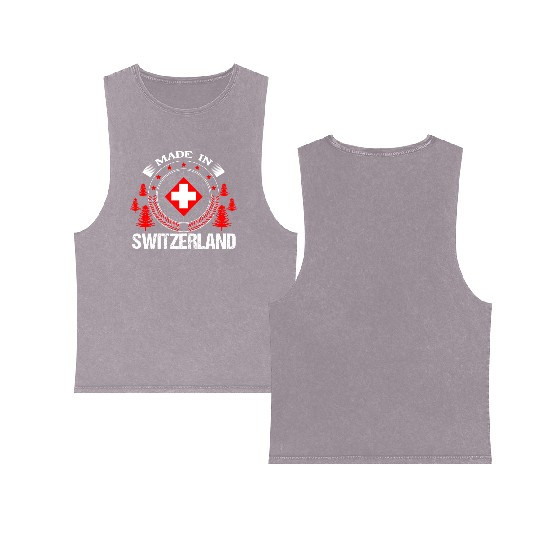 Switzerland Matterhorn Proud Double Sided Mineral Wash Tank Tops