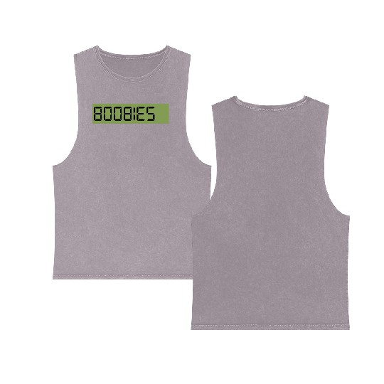 Boobies Double Sided Mineral Wash Tank Tops