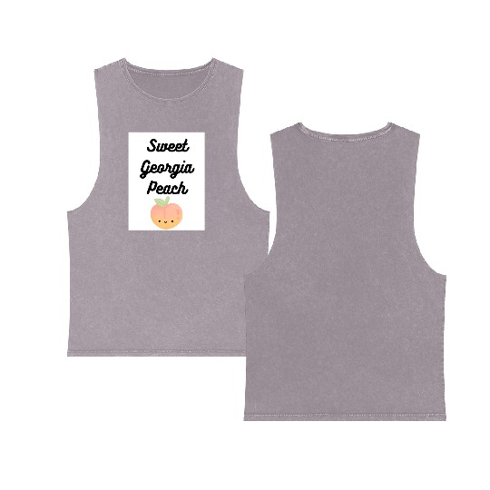 Sweet Georgia Peach Double Sided Mineral Wash Tank Tops
