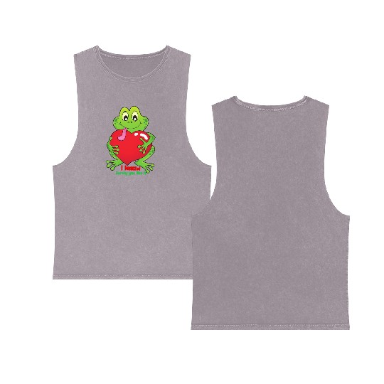 soulmate my bestie Double Sided Mineral Wash Tank Tops