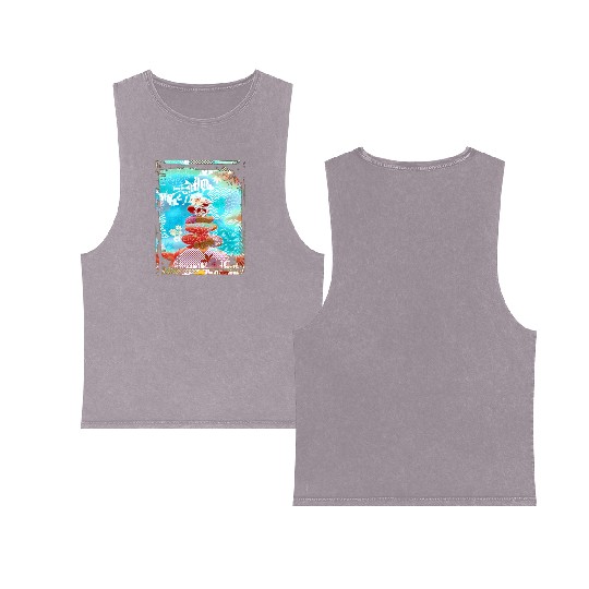 Japan Zen Buddhism Balancing Stones Rocks Cherry Double Sided Mineral Wash Tank Tops