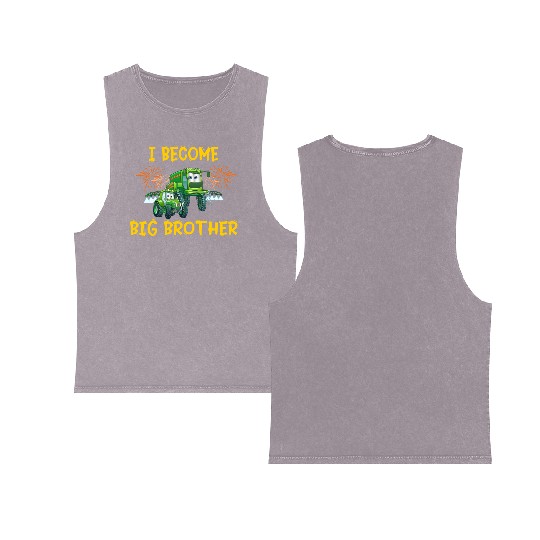 Big brother farmer tractor Double Sided Mineral Wash Tank Tops