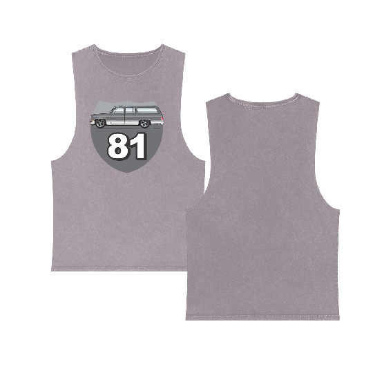 81 Charcoal Double Sided Mineral Wash Tank Tops