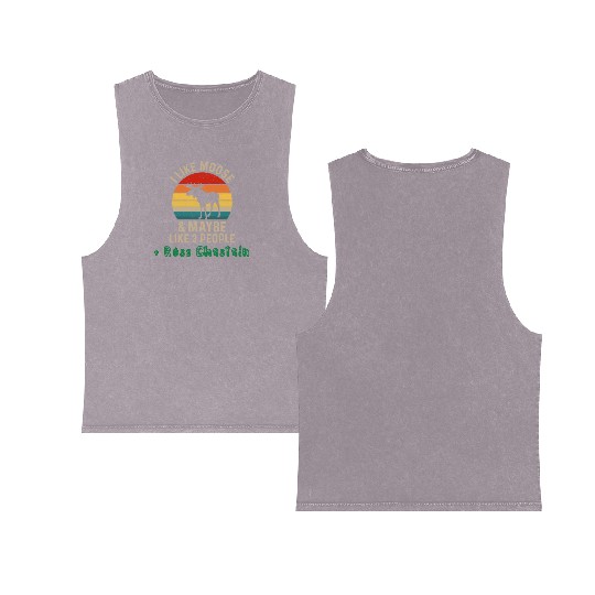 I Like Moose Maybe Like 3 People and Ross Chastain Double Sided Mineral Wash Tank Tops