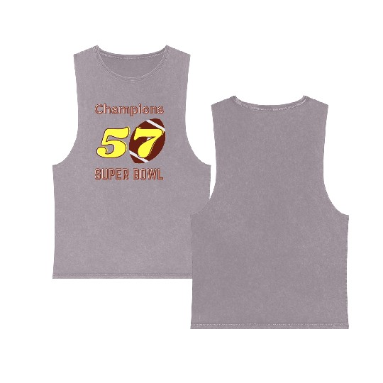 Super Bowl 57 champions Classic Double Sided Mineral Wash Tank Tops