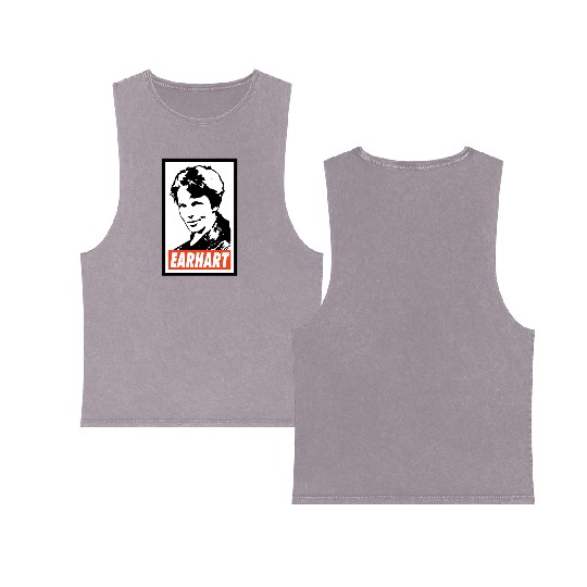 Amelia Earhart Double Sided Mineral Wash Tank Tops