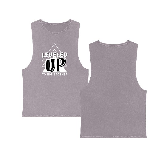 Level Up to big brother Double Sided Mineral Wash Tank Tops