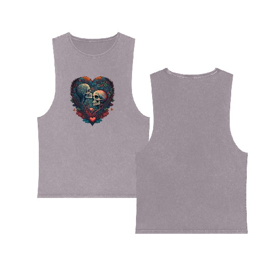Till Death Do Us Part Double Sided Mineral Wash Tank Tops