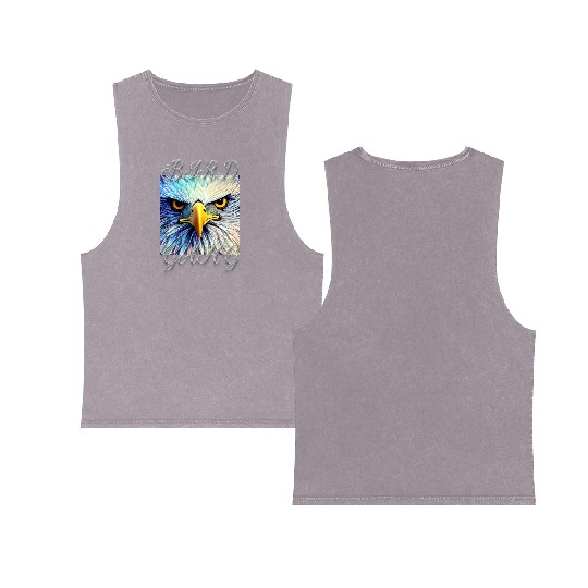 BIRD GANG Double Sided Mineral Wash Tank Tops