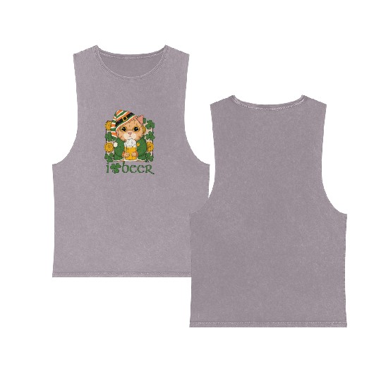 I Love Beer Double Sided Mineral Wash Tank Tops