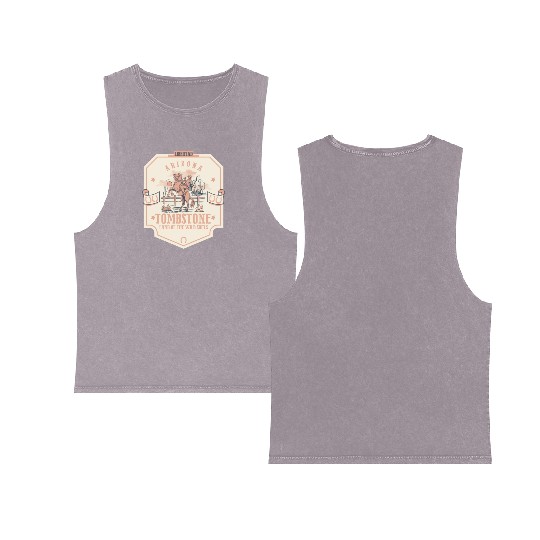 Tombstone Arizonna wild west town Double Sided Mineral Wash Tank Tops