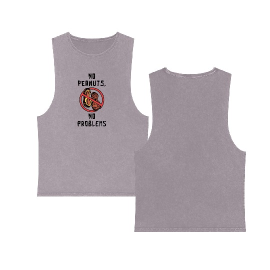 No Peanuts No Problems Peanut Allergic Double Sided Mineral Wash Tank Tops