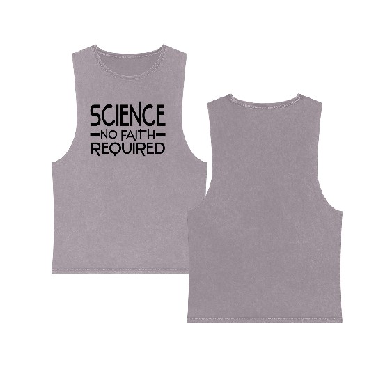atheism Double Sided Mineral Wash Tank Tops