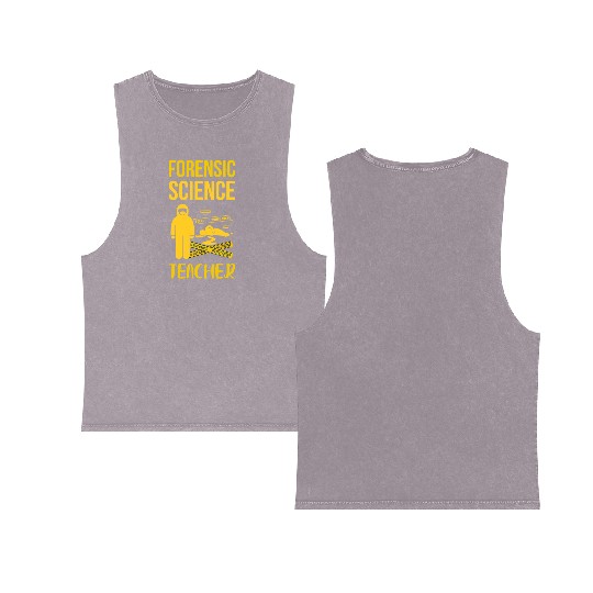 Forensic Science Teacher Double Sided Mineral Wash Tank Tops