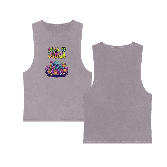 Area 51 Lunch Double Sided Mineral Wash Tank Tops
