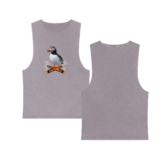 Puffin Blunts Double Sided Mineral Wash Tank Tops