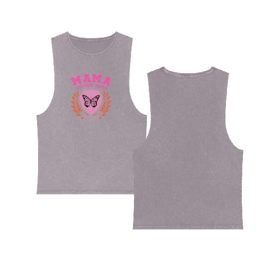 Mama Knows Best Moms Club Double Sided Mineral Wash Tank Tops
