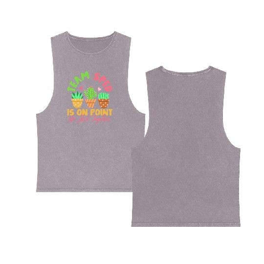 Sped Special Education Teacher Student Double Sided Mineral Wash Tank Tops
