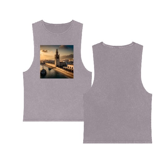 Fantasy pictures ,town Morocco ,city casablanca Double Sided Mineral Wash Tank Tops