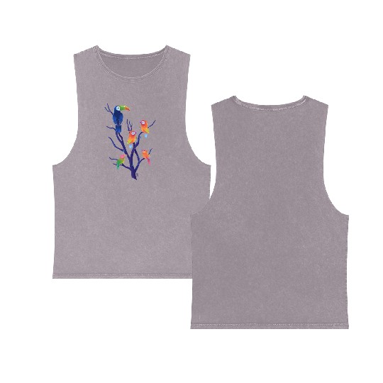 Birds Of Paradise Double Sided Mineral Wash Tank Tops