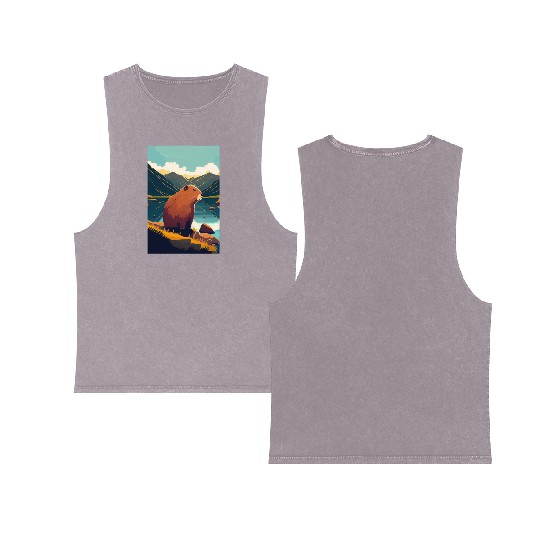 Capybara Nature Capibara Double Sided Mineral Wash Tank Tops