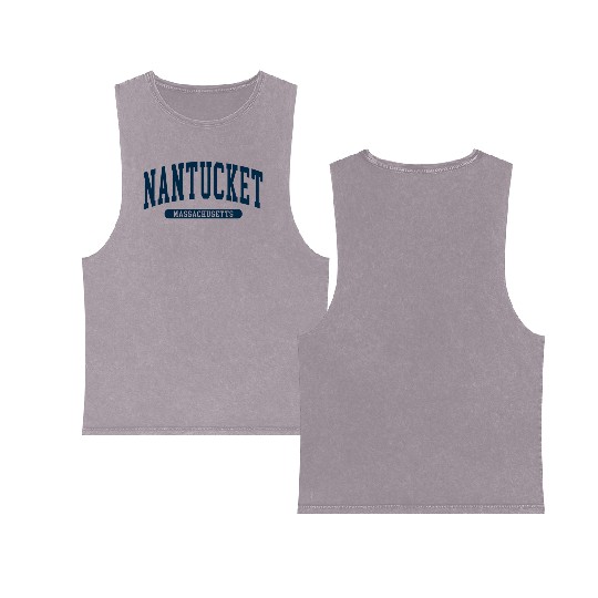 Nantucket Massachusetts Double Sided Mineral Wash Tank Tops
