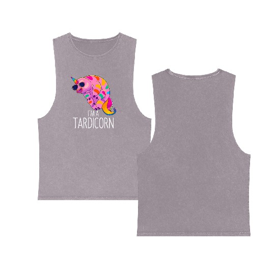 Water Bear Unicorn Tardigrade Science Microbiology Double Sided Mineral Wash Tank Tops