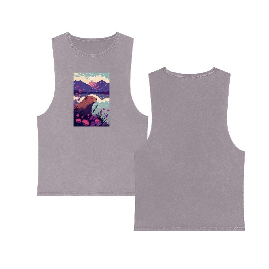 Capybara Nature Capibara Double Sided Mineral Wash Tank Tops