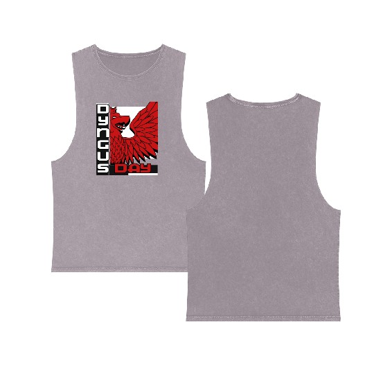 Dyngus Day Polish Eagle Poland Pride Double Sided Mineral Wash Tank Tops