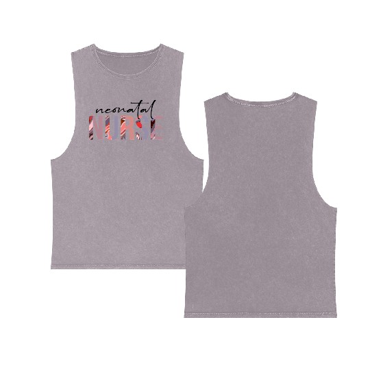 Neonatal Icu Nurse u Nurse Newborn Baby Nursing Double Sided Mineral Wash Tank Tops