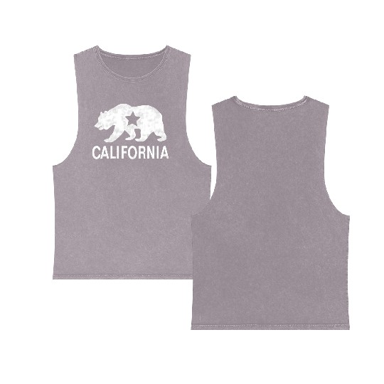 California Bear Republic Cali Double Sided Mineral Wash Tank Tops