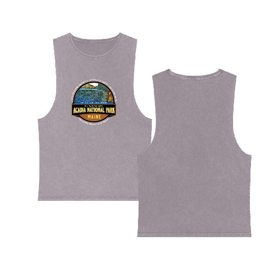 Acadia National Park Maine Vacation Double Sided Mineral Wash Tank Tops