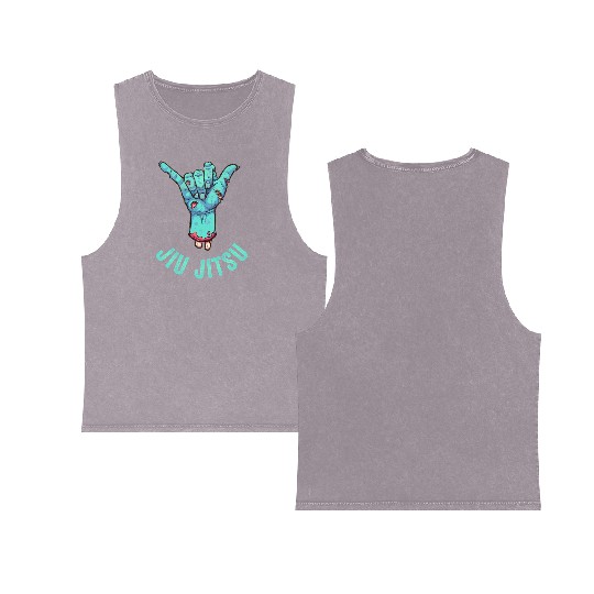 Brazilian Jiu-Jitsu Bjj Double Sided Mineral Wash Tank Tops Hang Loose