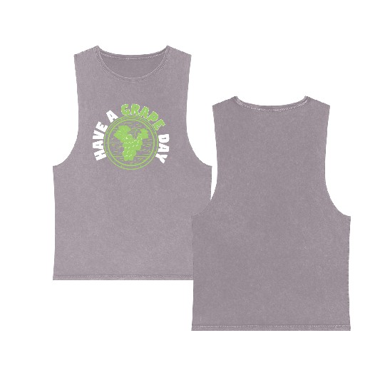 Have A Grape Day Double Sided Mineral Wash Tank Tops