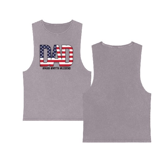 American dad Double Sided Mineral Wash Tank Tops