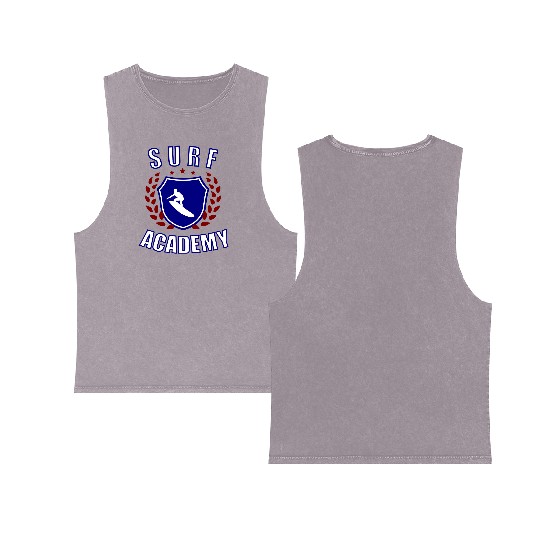 Surf Academy Double Sided Mineral Wash Tank Tops