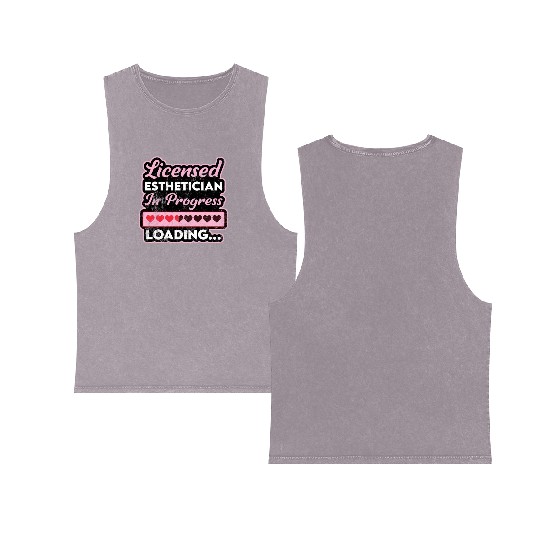 Licensed Esthetician In Progress Future Estheticia Double Sided Mineral Wash Tank Tops