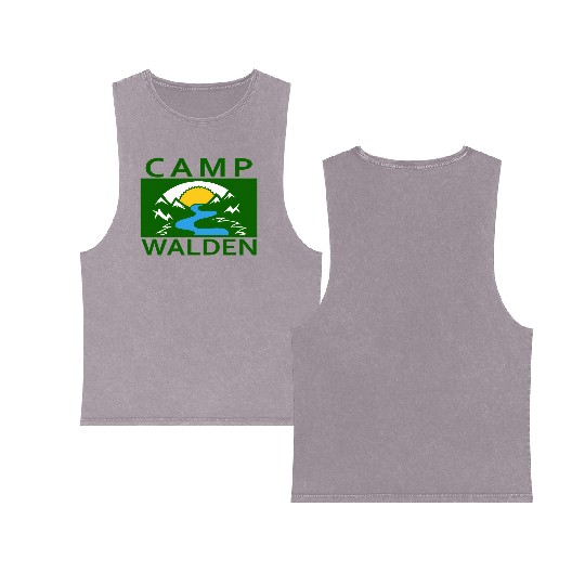 Camp Walden An Adventure A Summer Camp Double Sided Mineral Wash Tank Tops