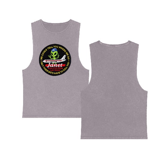 Area 51 Janet Flight Double Sided Mineral Wash Tank Tops