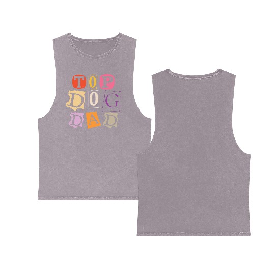 Top Dog Dad Double Sided Mineral Wash Tank Tops