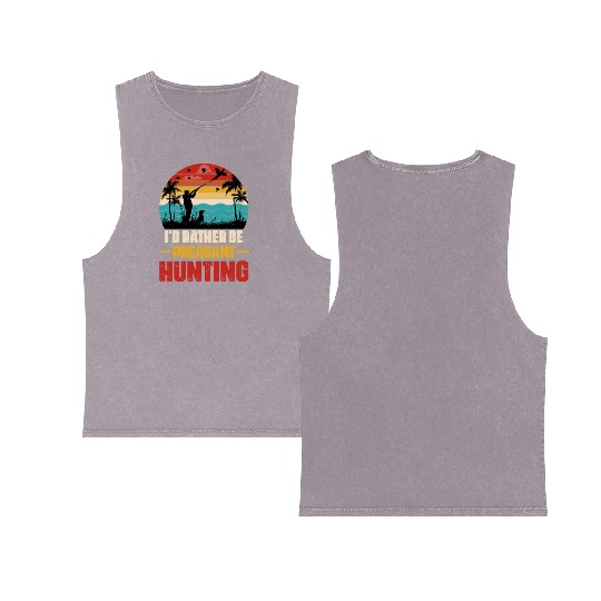 I'd Rather Be Pheasant Hunting Double Sided Mineral Wash Tank Tops