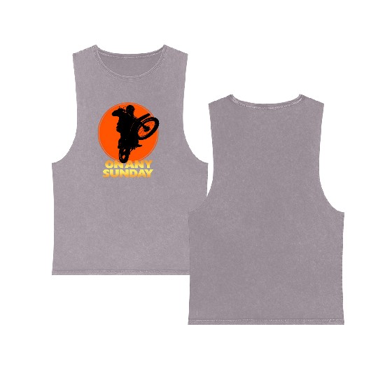 On Any Sunday Double Sided Mineral Wash Tank Tops